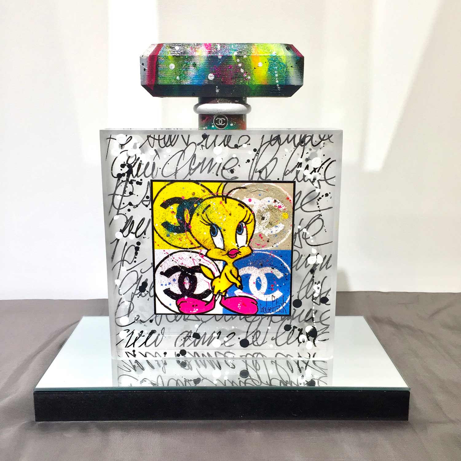 Patrick Cornée, Luxury Chanel n°5, Titi, sculpture - Artalistic online contemporary art buying and selling gallery