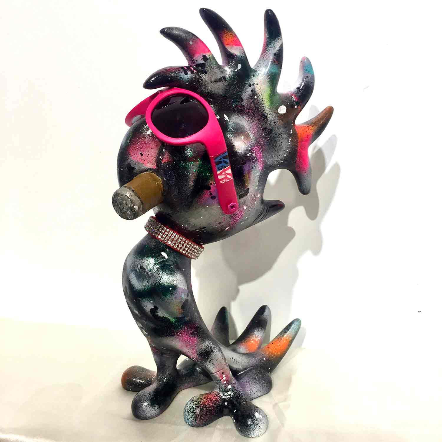 Patric Cornée, My parrot is a rapper, sculpture - Artalistic online contemporary art buying and selling gallery