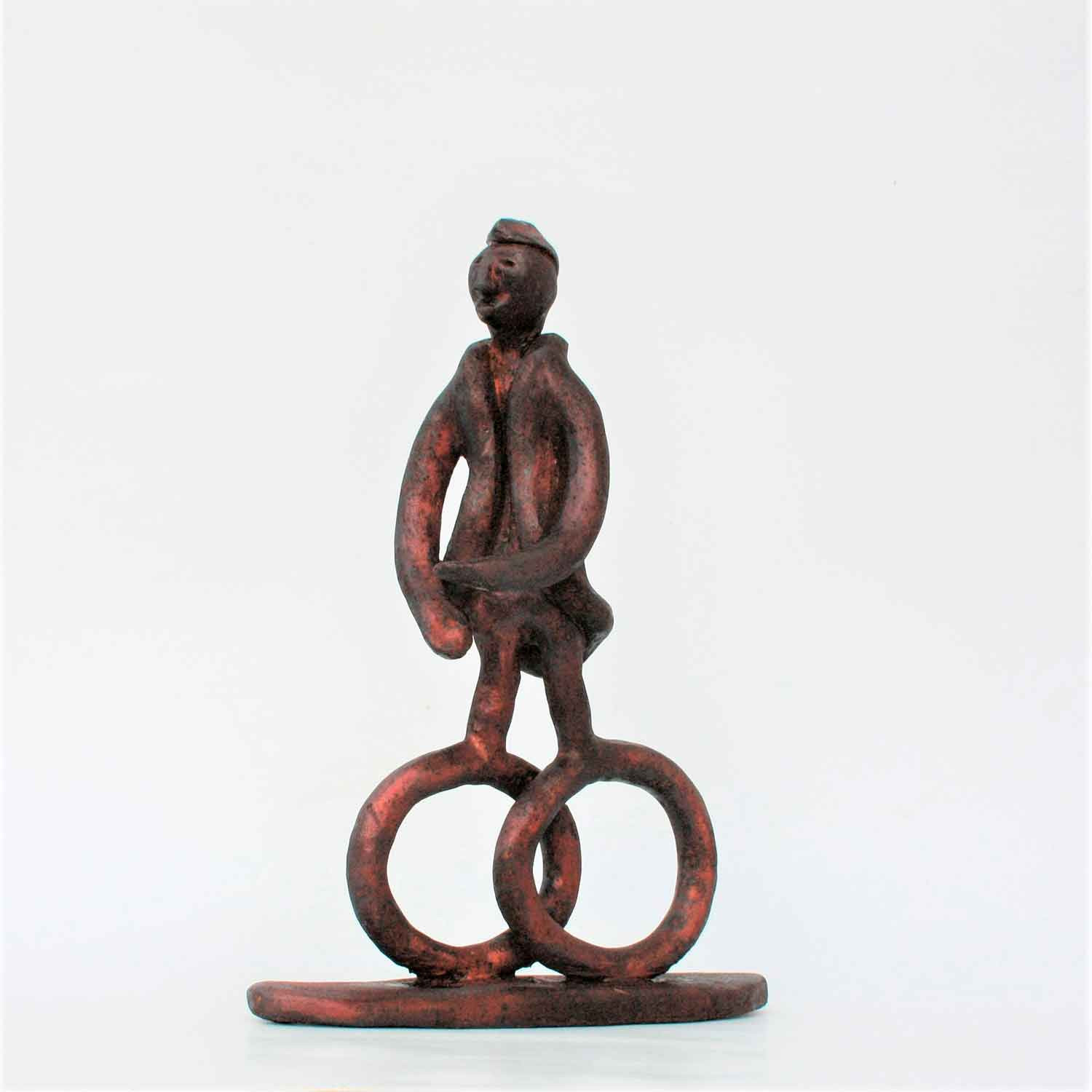 Didier Fournier, cycliste, sculpture - Artalistic online contemporary art buying and selling gallery