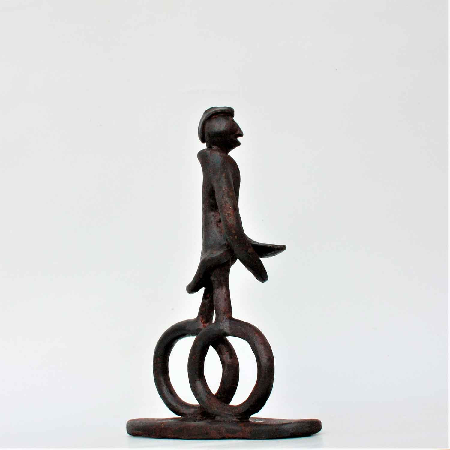 Didier Fournier, cycliste, sculpture - Galerie de vente et d’achat d’art contemporain en ligne Artalistic
