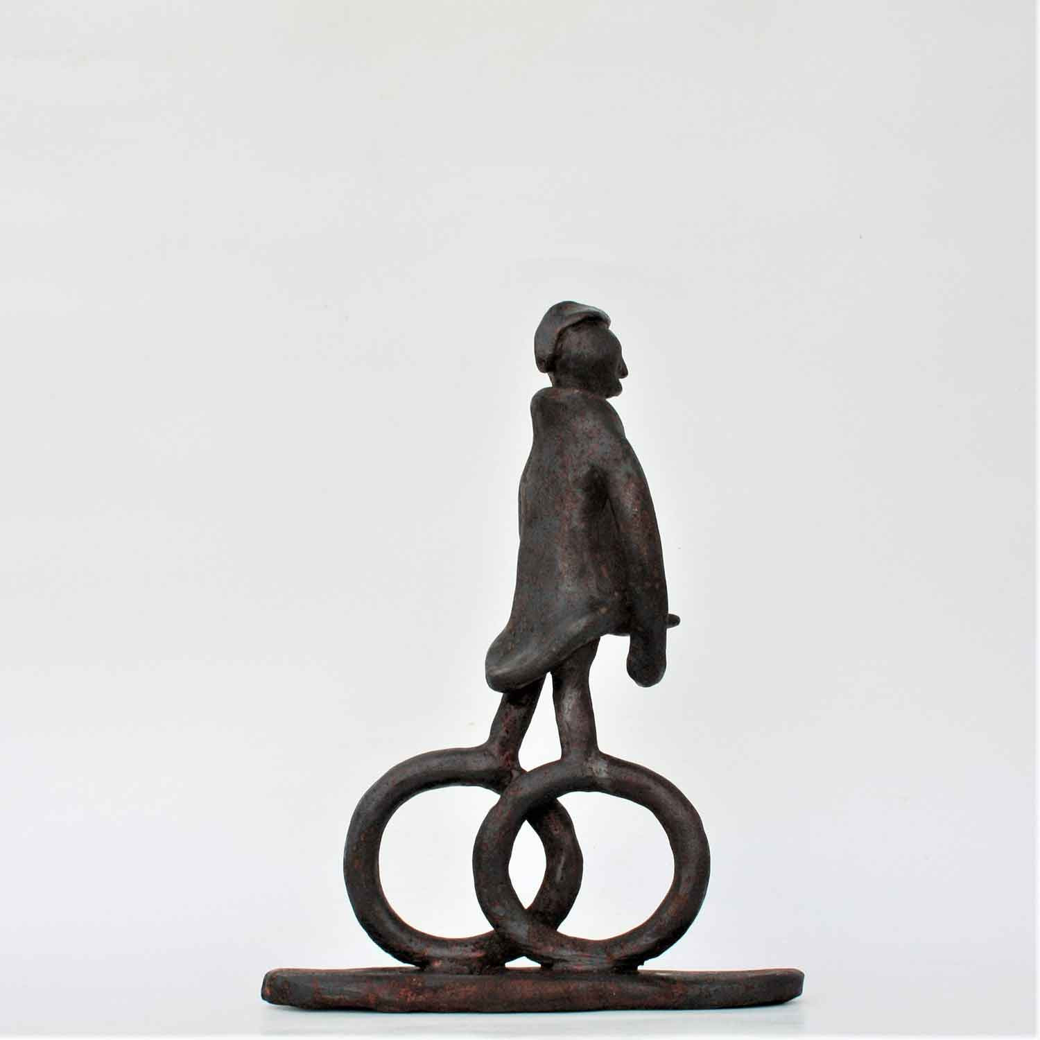 Didier Fournier, cycliste, sculpture - Artalistic online contemporary art buying and selling gallery