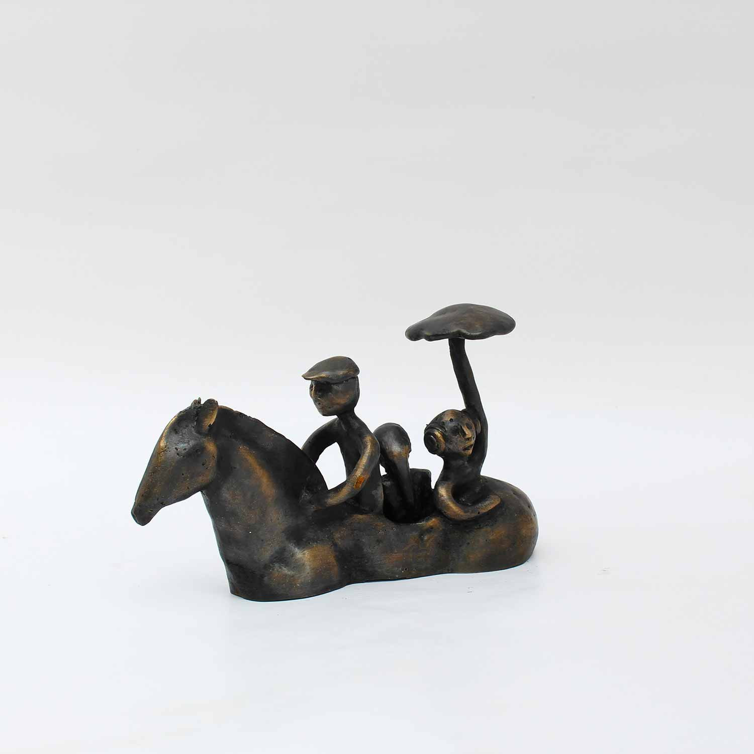 Didier Fournier, Promenade à cheval, sculpture - Artalistic online contemporary art buying and selling gallery