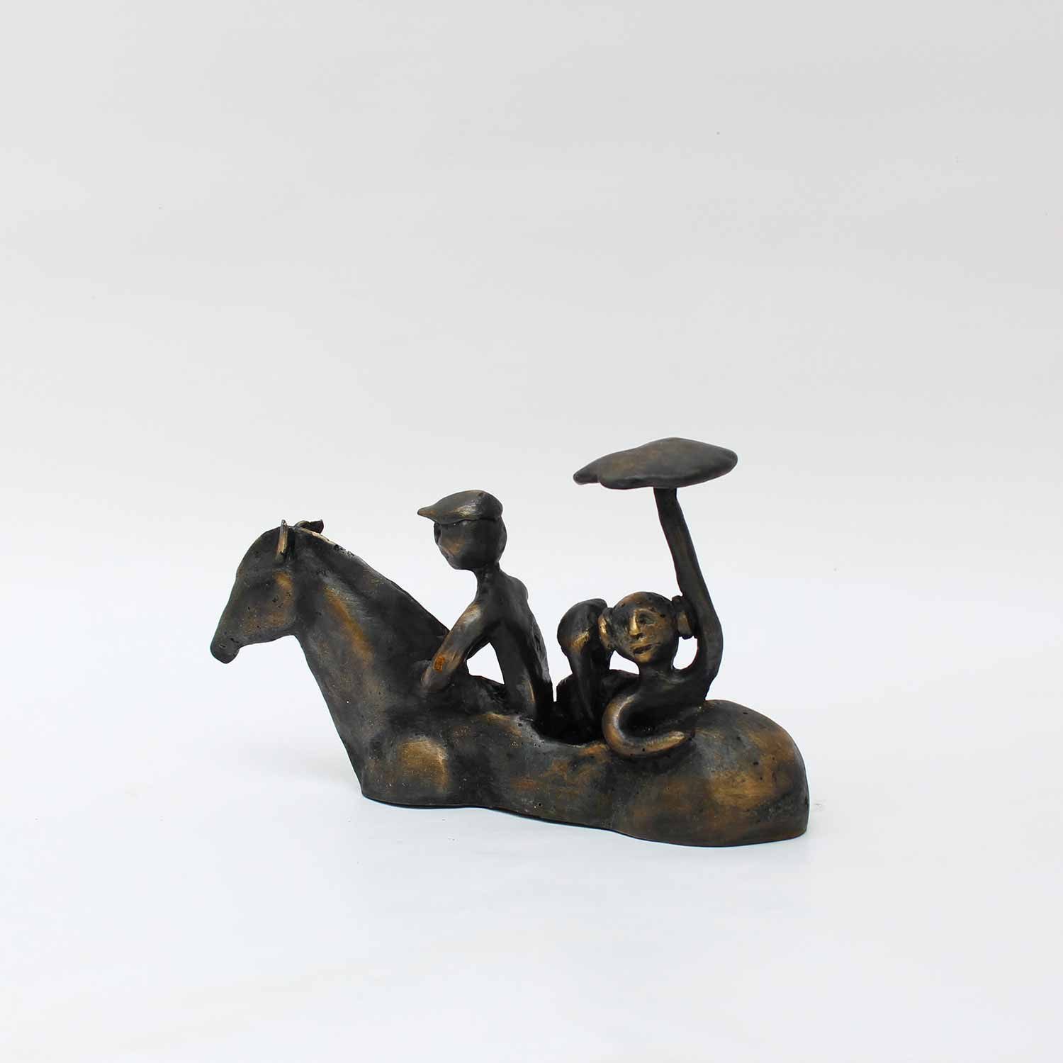 Didier Fournier, Promenade à cheval, sculpture - Artalistic online contemporary art buying and selling gallery