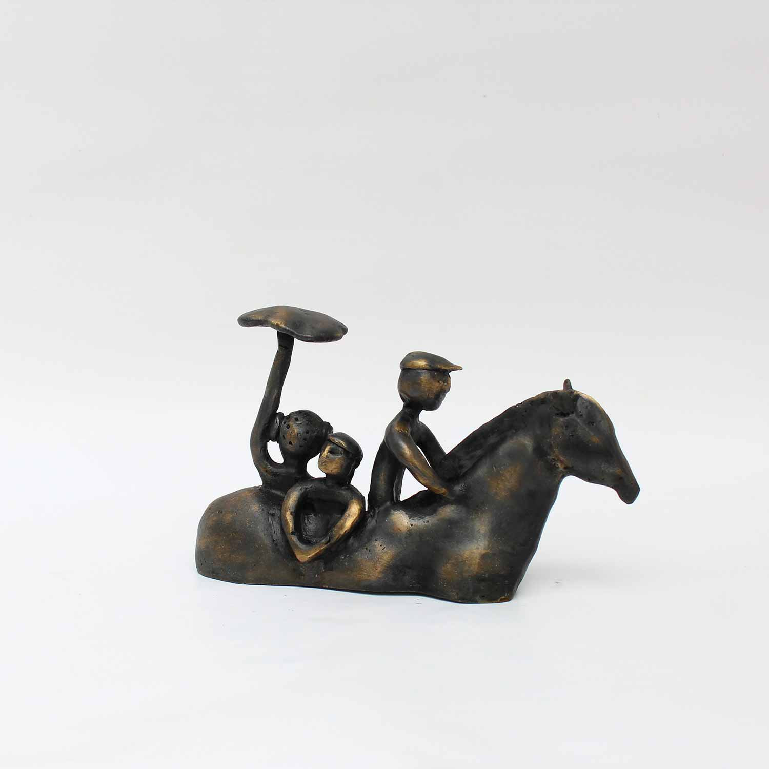 Didier Fournier, Promenade à cheval, sculpture - Artalistic online contemporary art buying and selling gallery