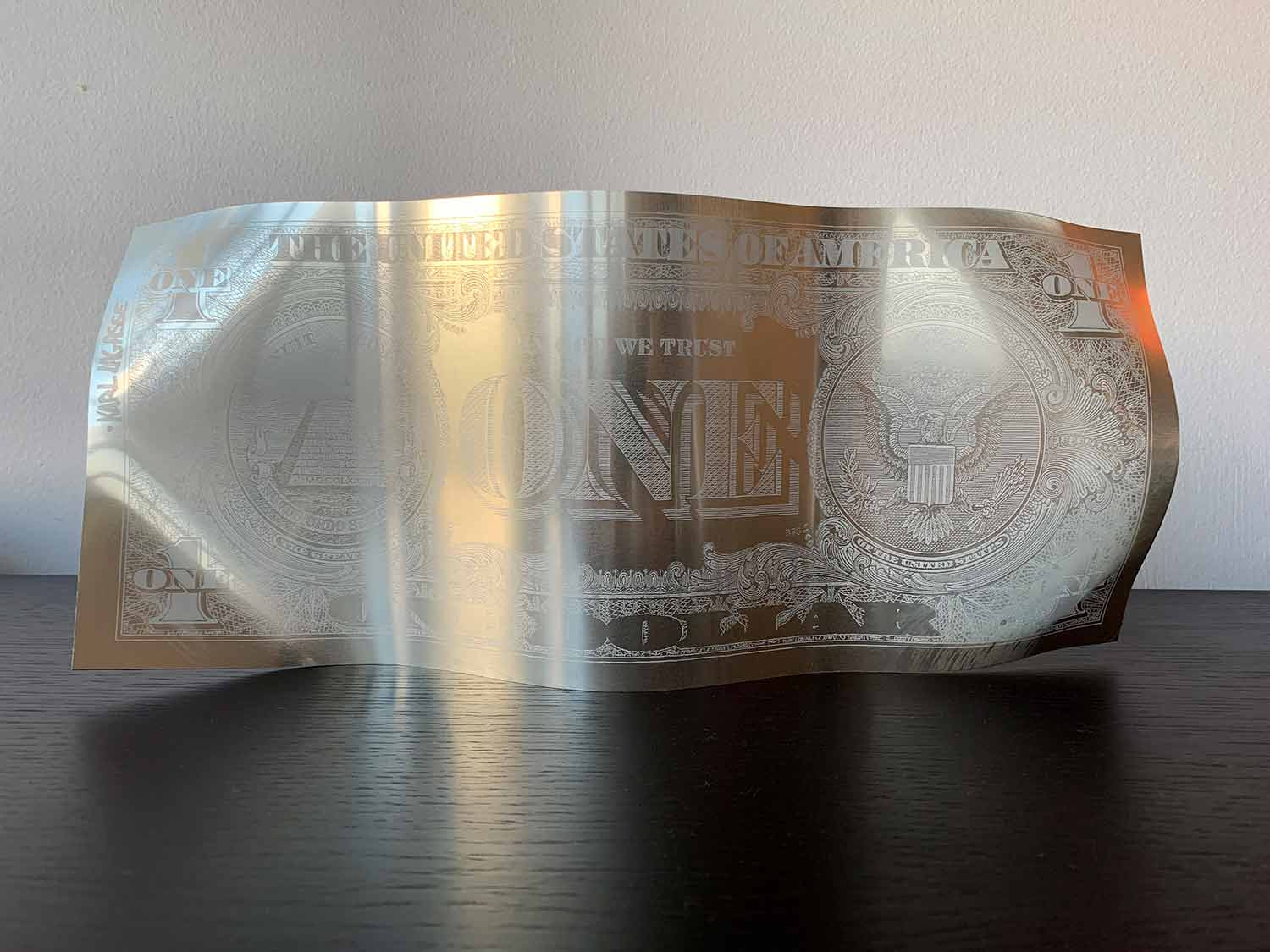 Karl Lagasse, One dollar champagne, sculpture - Artalistic online contemporary art buying and selling gallery