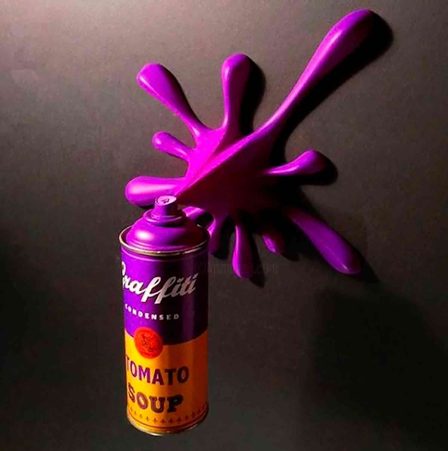 2Fast, Splash it purple, sculpture - Artalistic online contemporary art buying and selling gallery