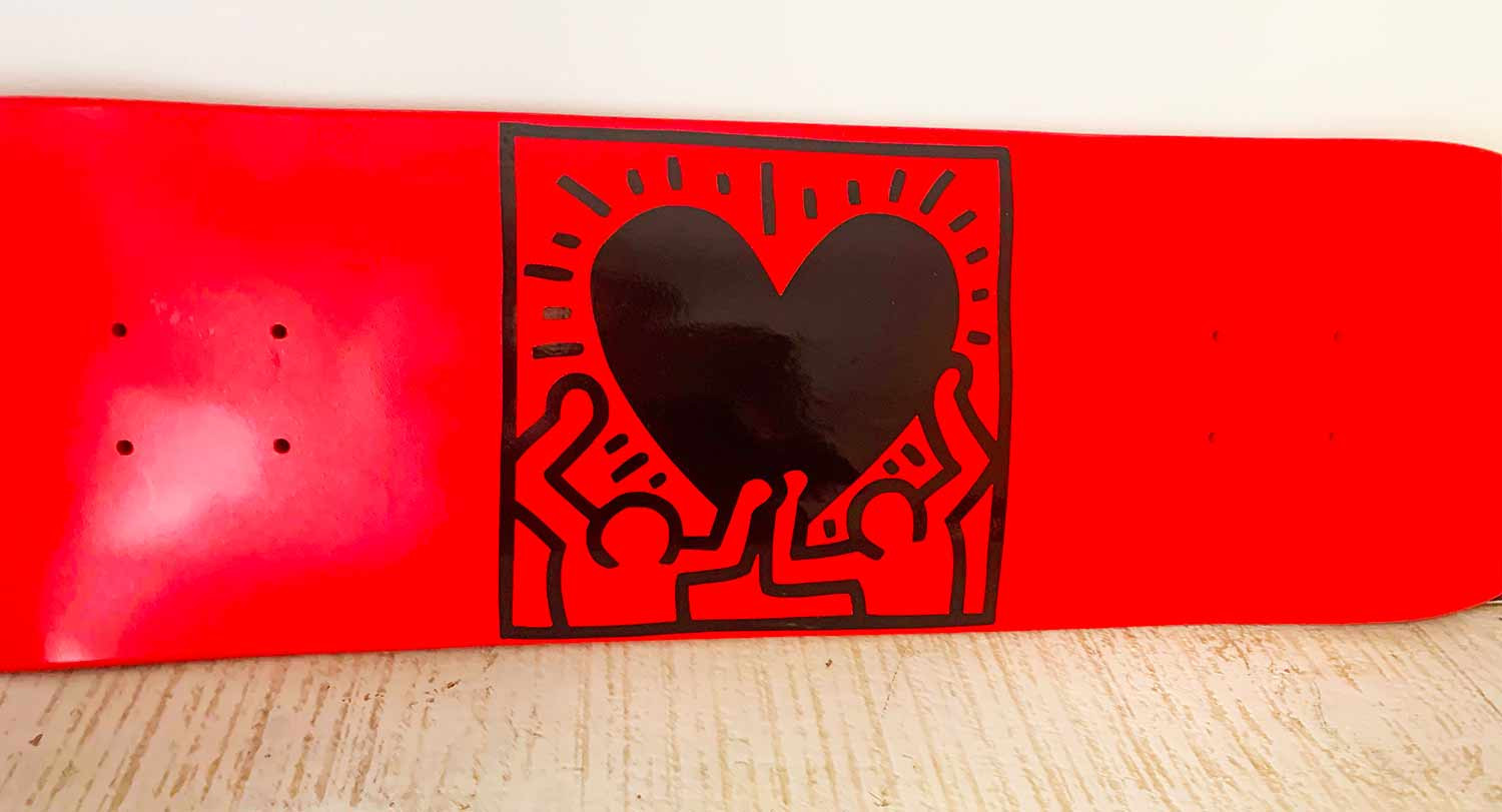 Rose, skate radiant heart, sculpture - Artalistic online contemporary art buying and selling gallery