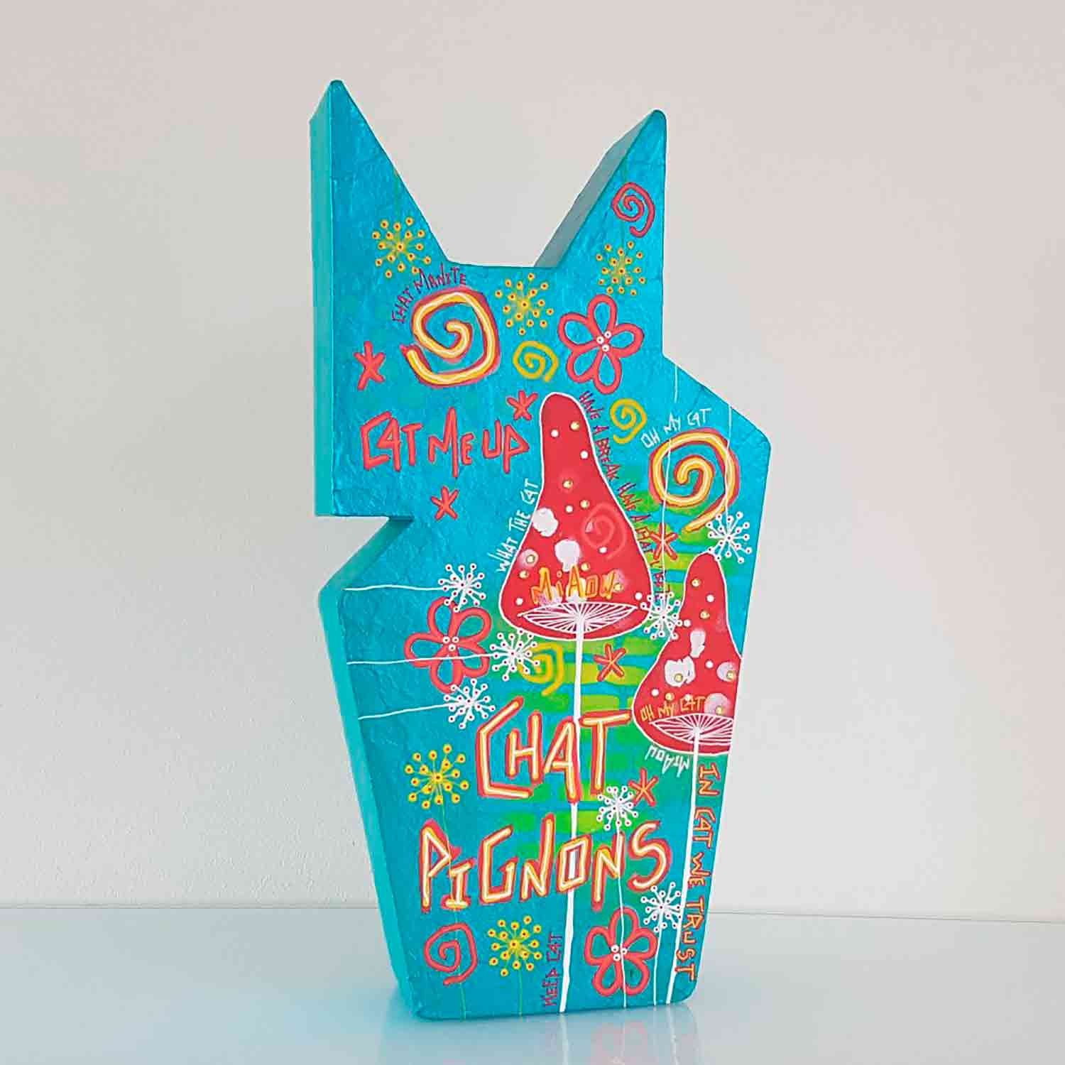 Stéphanie Godann, Chat Pignons, sculpture - Artalistic online contemporary art buying and selling gallery