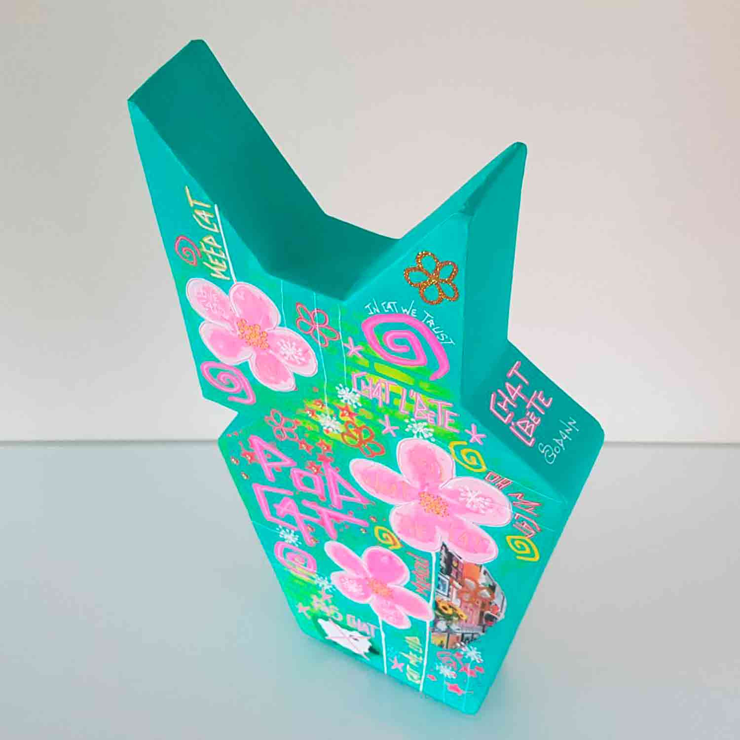 Stéphanie Godann, Pop cat, sculpture - Artalistic online contemporary art buying and selling gallery