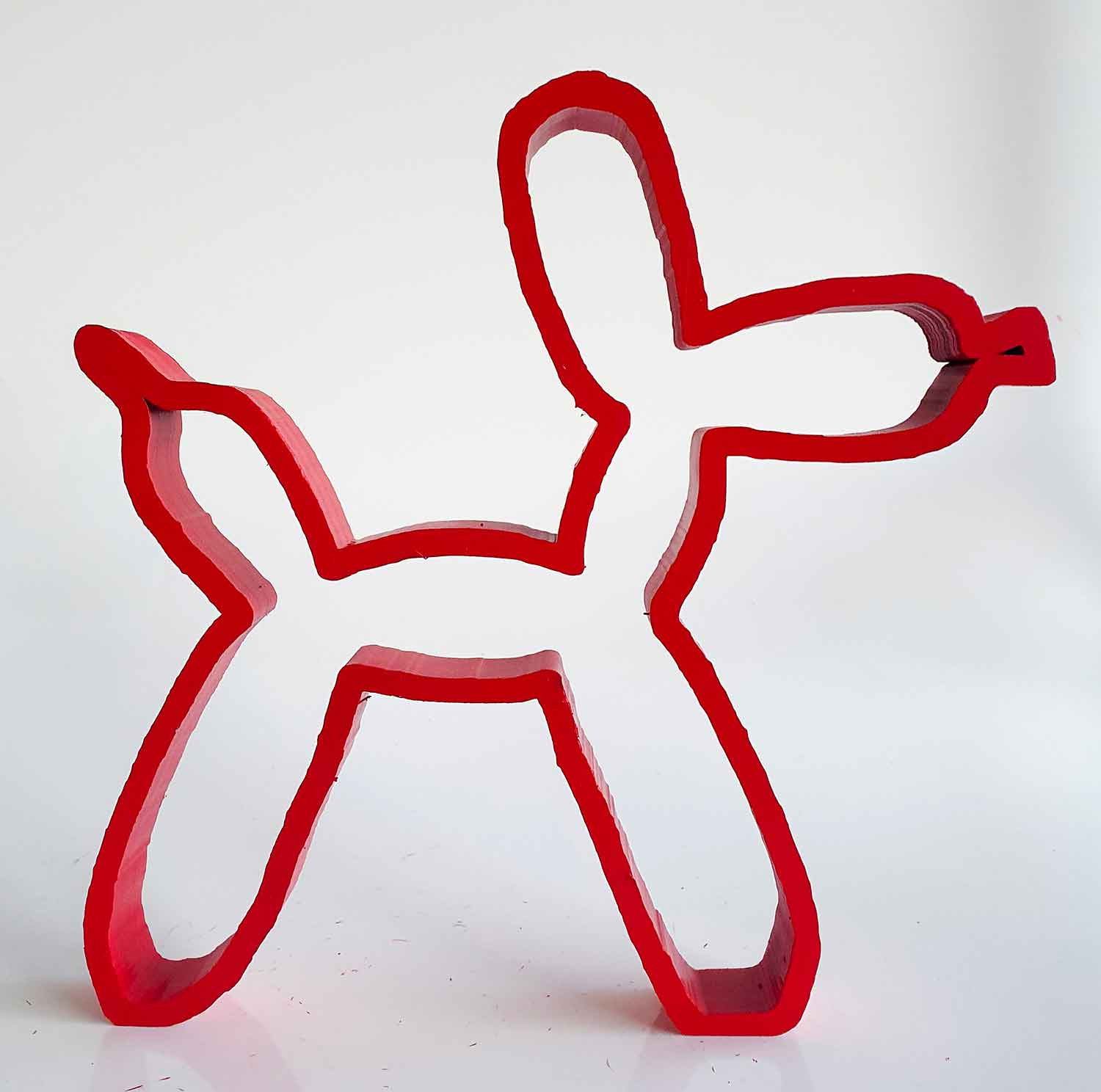 Spyddy, Chien Koons rouge, sculpture - Artalistic online contemporary art buying and selling gallery