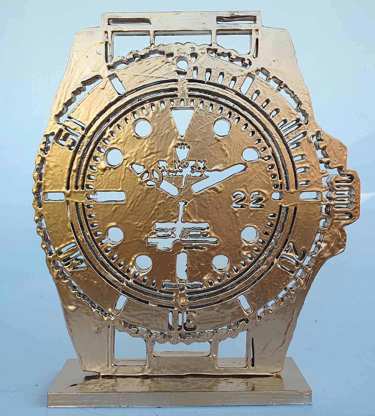 Spaco, Rolex submariner gold, sculpture - Artalistic online contemporary art buying and selling gallery
