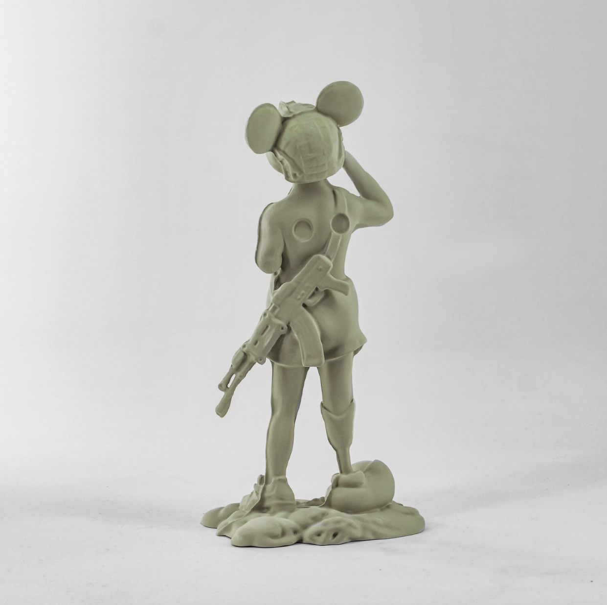 Aspencrow, Toy soldier boy olive, sculpture - Artalistic online contemporary art buying and selling gallery