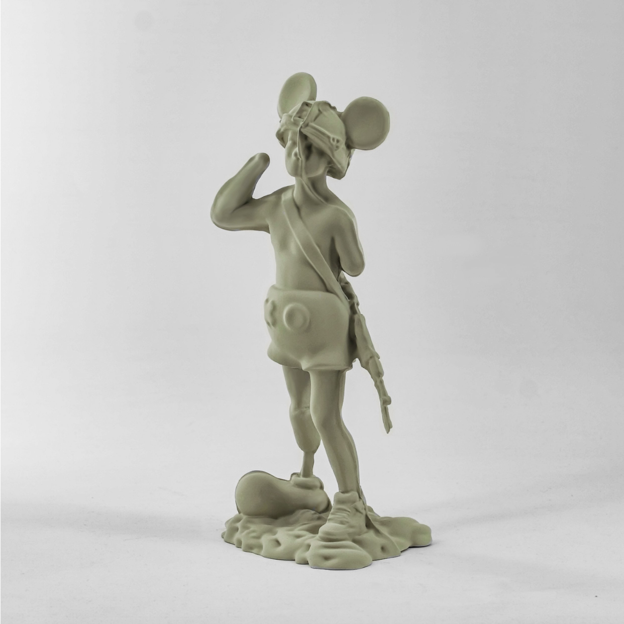 Aspencrow, Toy soldier boy olive, sculpture - Artalistic online contemporary art buying and selling gallery