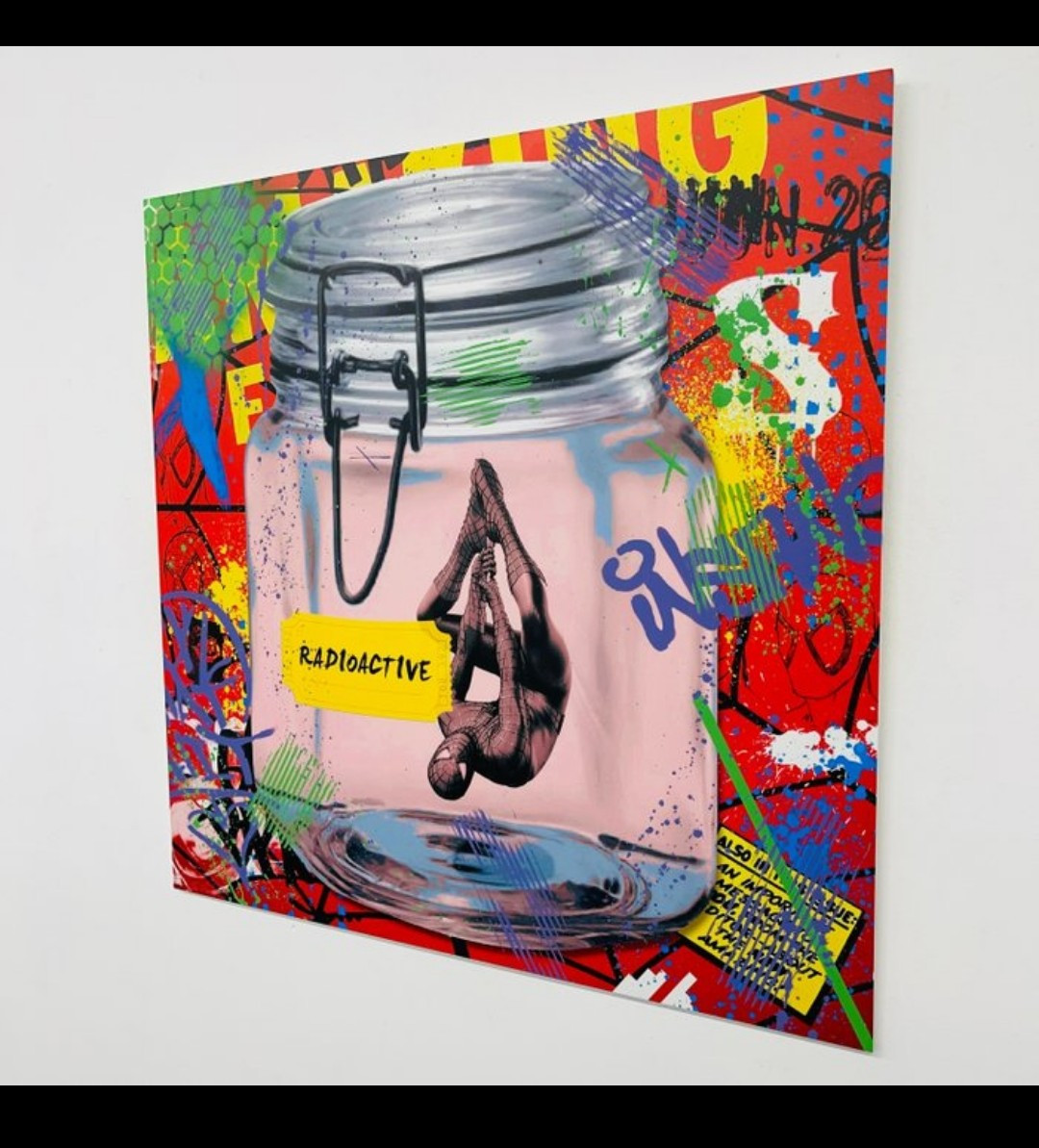 Aiiroh, Preserve spider-man, painting - Artalistic online contemporary art buying and selling gallery