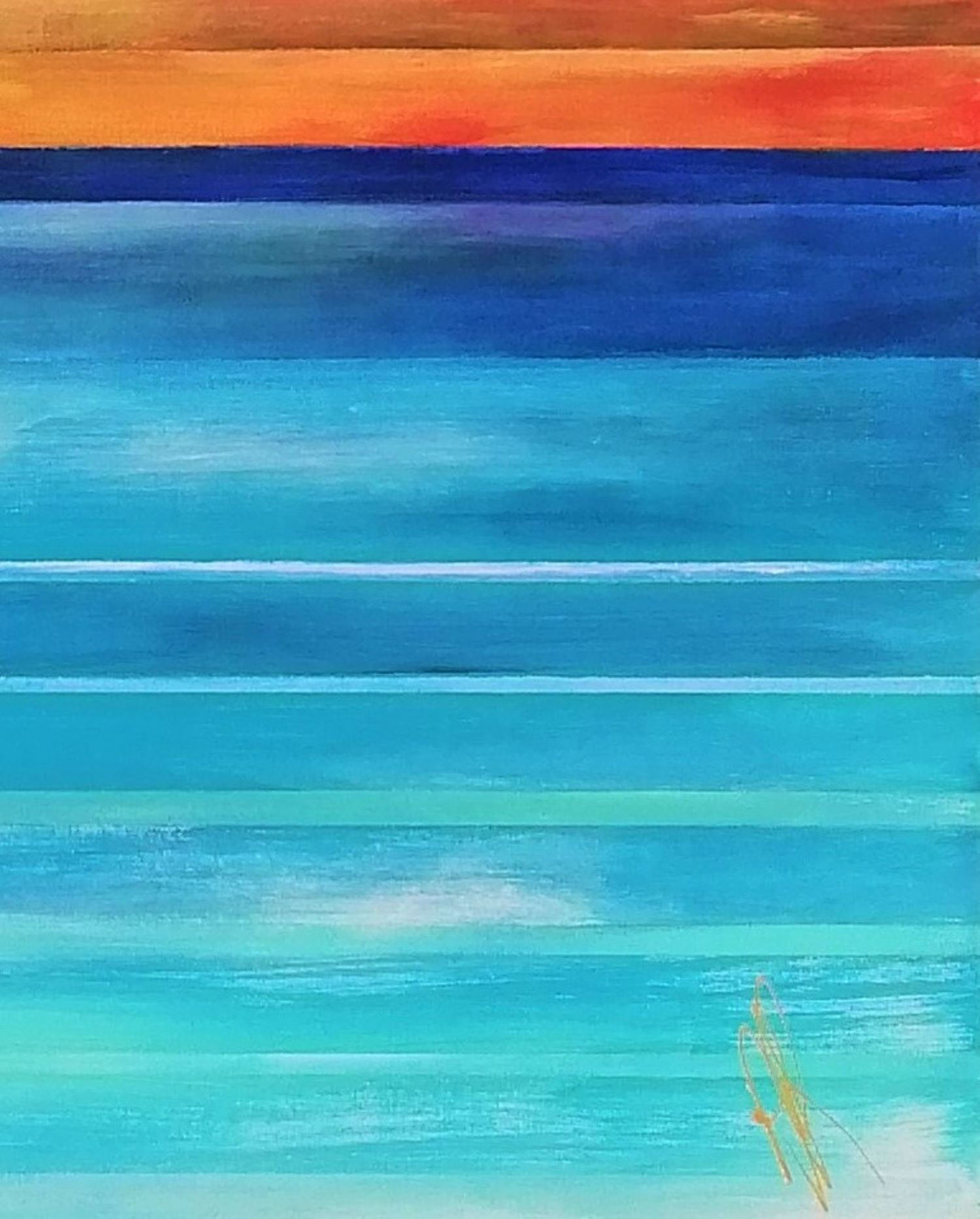 Anne Robin, Sérénité, painting - Artalistic online contemporary art buying and selling gallery