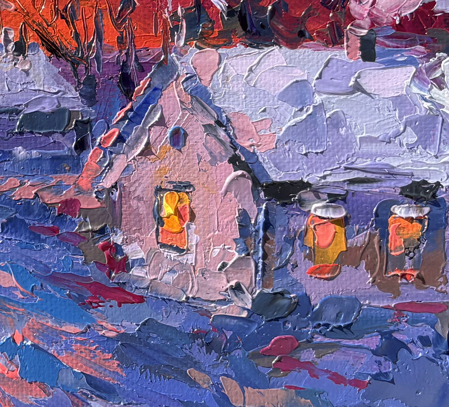 Oxypoint, Blazing horizon, painting - Artalistic online contemporary art buying and selling gallery