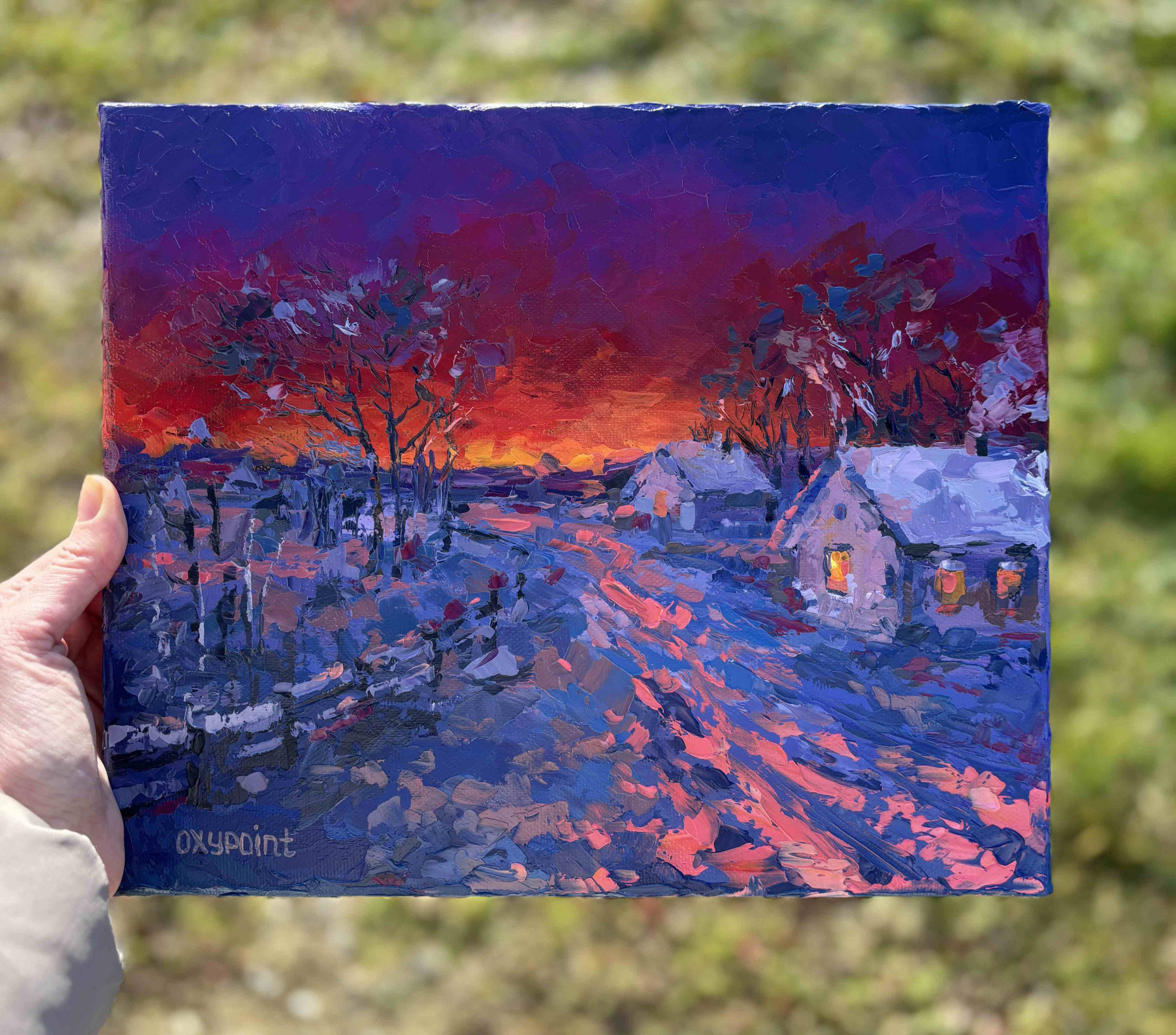 Oxypoint, Blazing horizon, painting - Artalistic online contemporary art buying and selling gallery