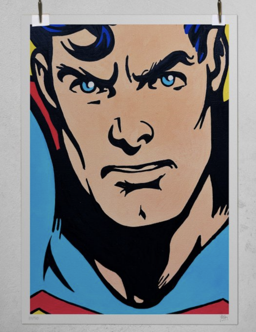 Josh Mahaby, The look of superman, edition - Galerie de vente et d’achat d’art contemporain en ligne Artalistic