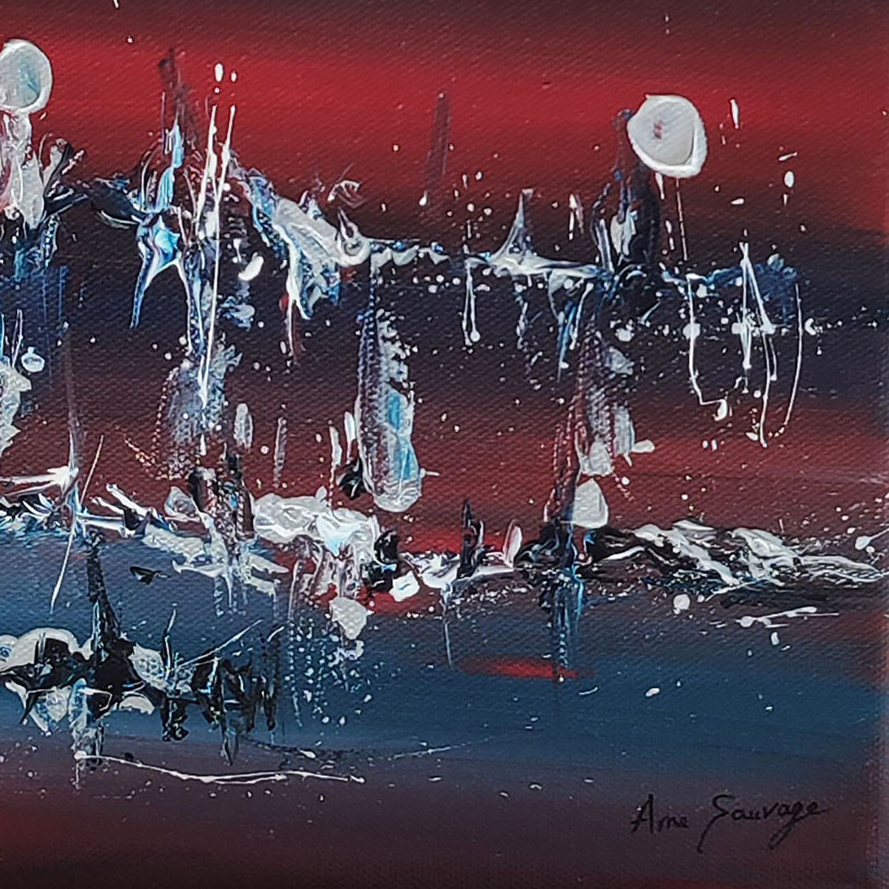 Âme Sauvage, Neige en pleine chaleur, painting - Artalistic online contemporary art buying and selling gallery