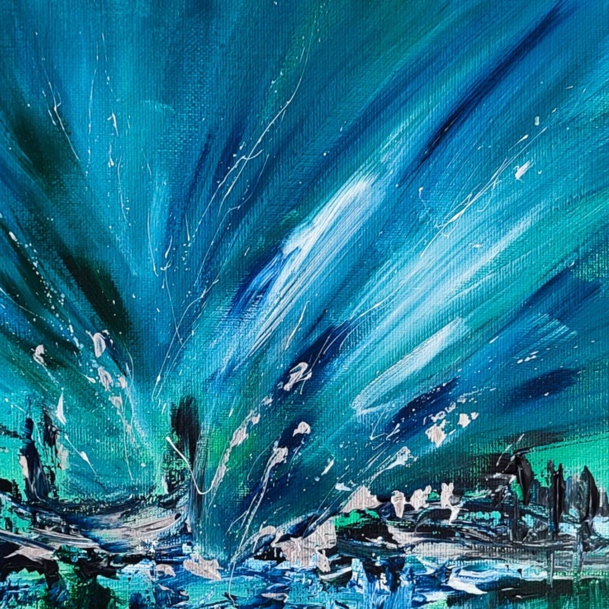 Âme Sauvage, Les enfants du monde boréal, painting - Artalistic online contemporary art buying and selling gallery