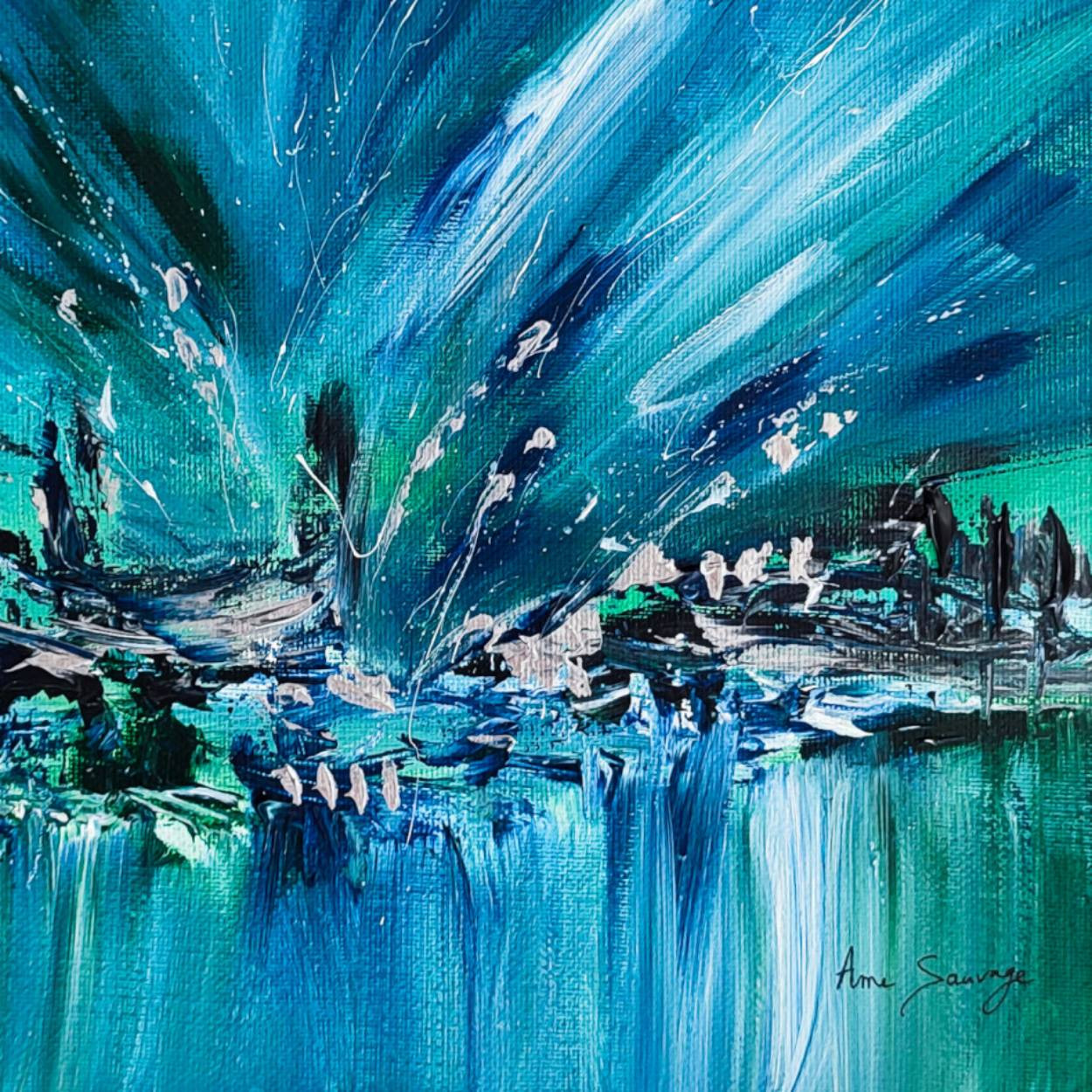 Âme Sauvage, Les enfants du monde boréal, painting - Artalistic online contemporary art buying and selling gallery