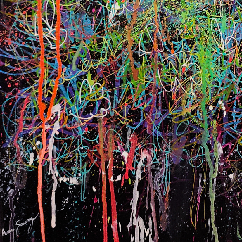 Âme Sauvage, L'arbre vert, painting - Artalistic online contemporary art buying and selling gallery