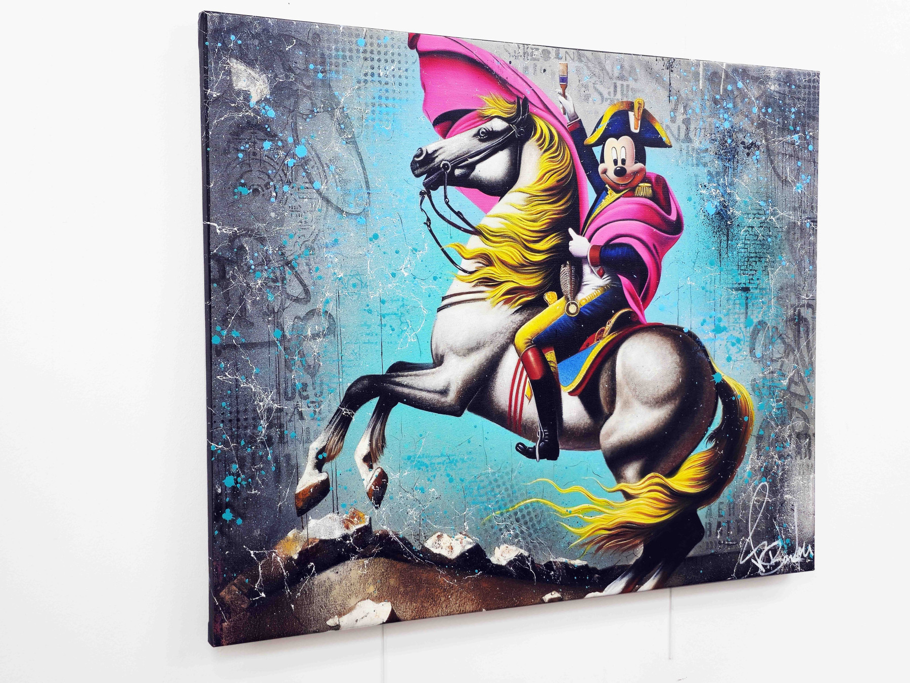 Vincent Bardou, Mickey Napoléon, painting - Artalistic online contemporary art buying and selling gallery