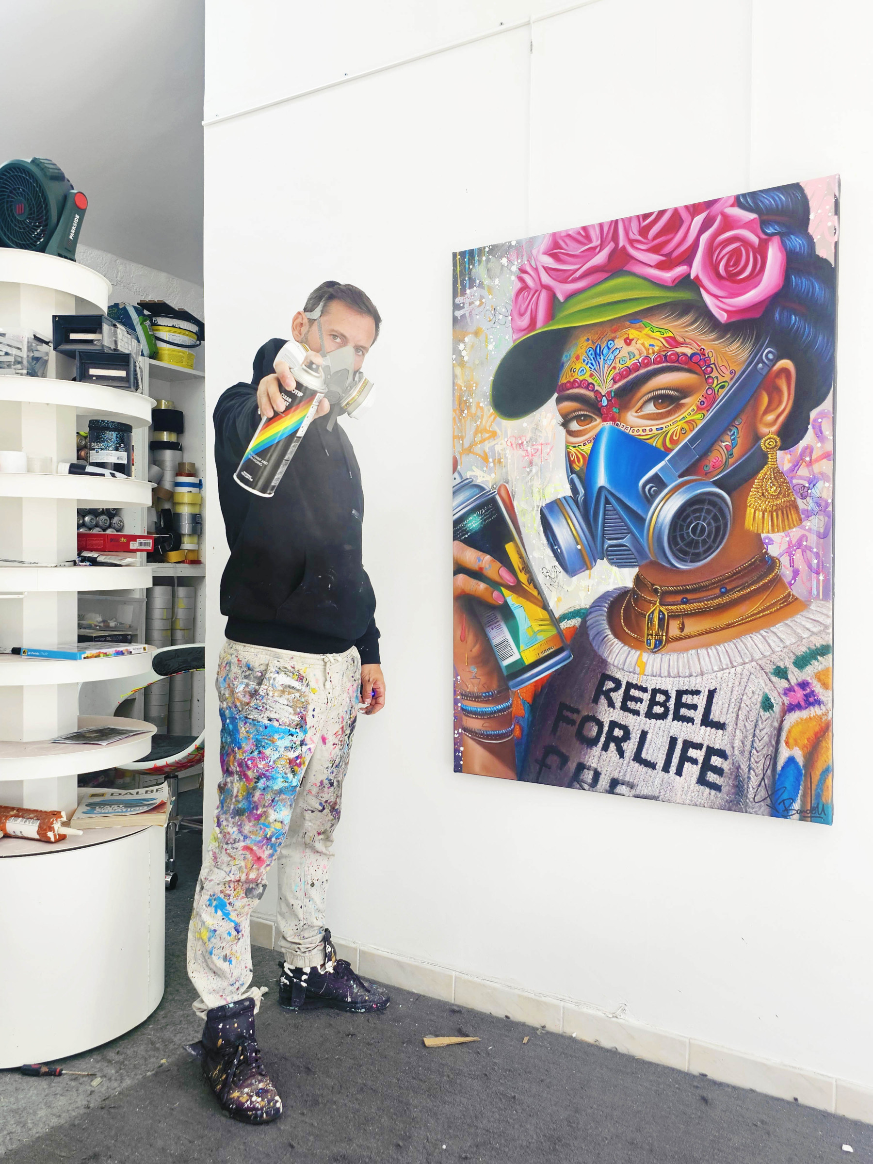 Vincent Bardou, Frida Kahlo, painting - Artalistic online contemporary art buying and selling gallery
