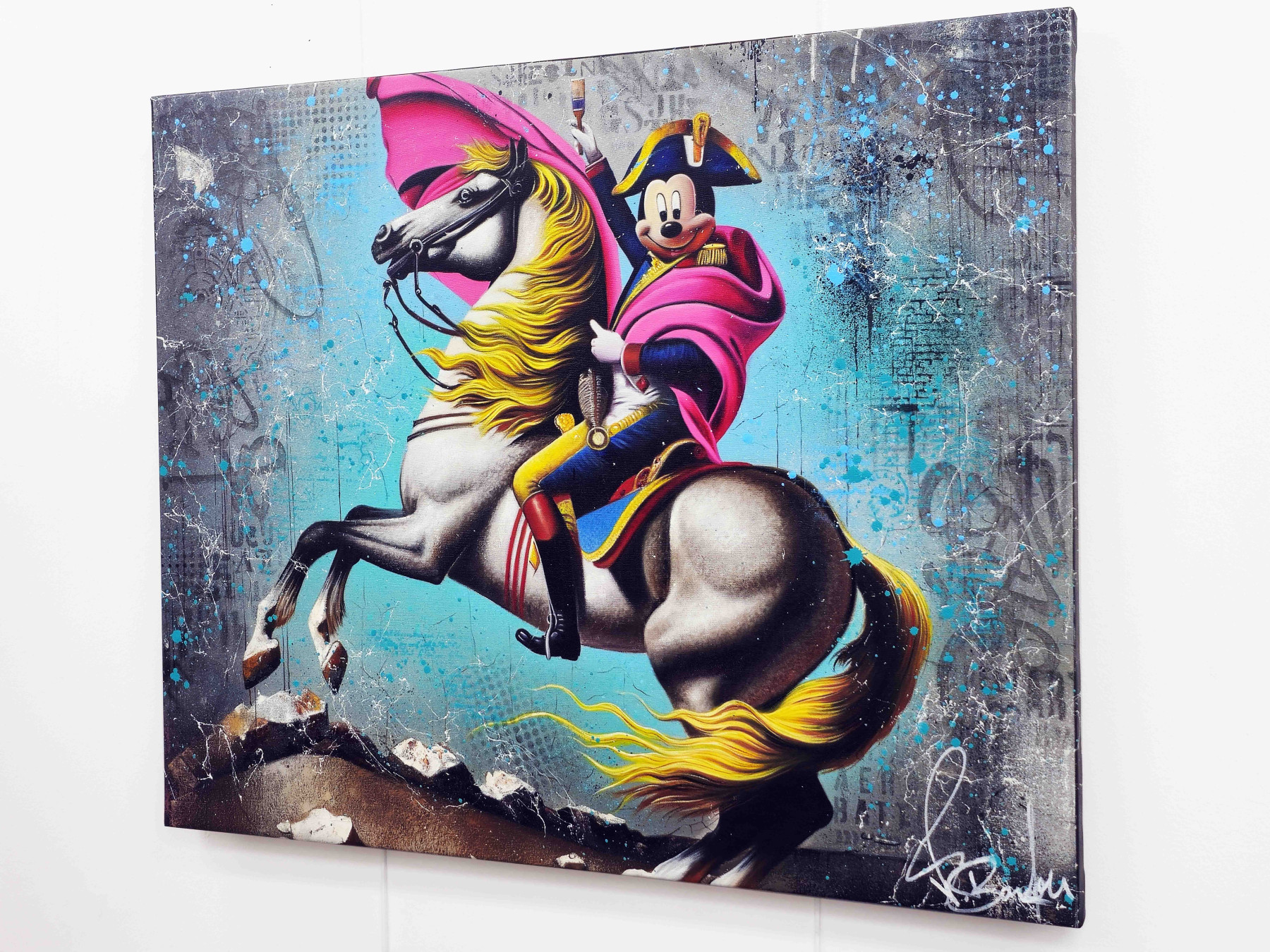 Vincent Bardou, Mickey Napoléon, painting - Artalistic online contemporary art buying and selling gallery