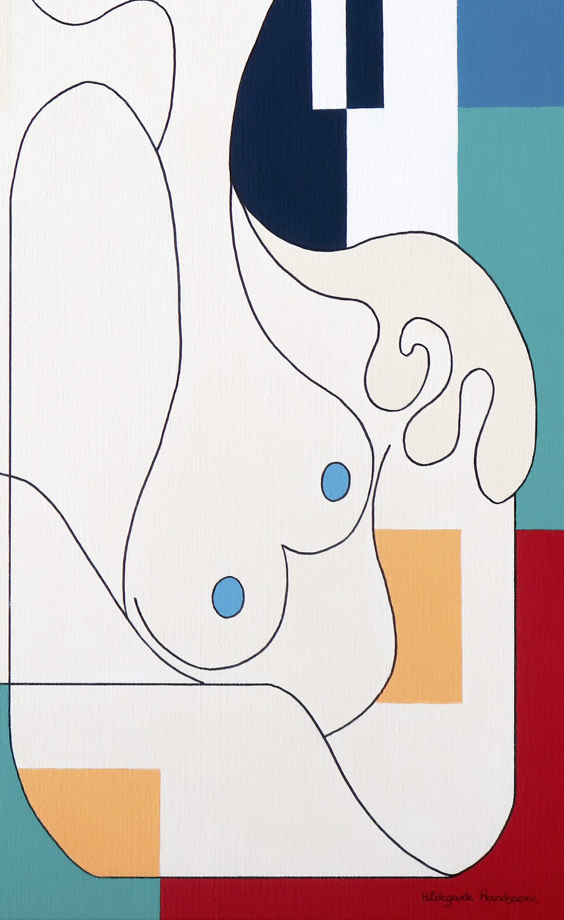 Hildegarde Handsaeme, A Symphony of tenderness and Serenity, painitng - Artalistic online contemporary art buying and selling gallery