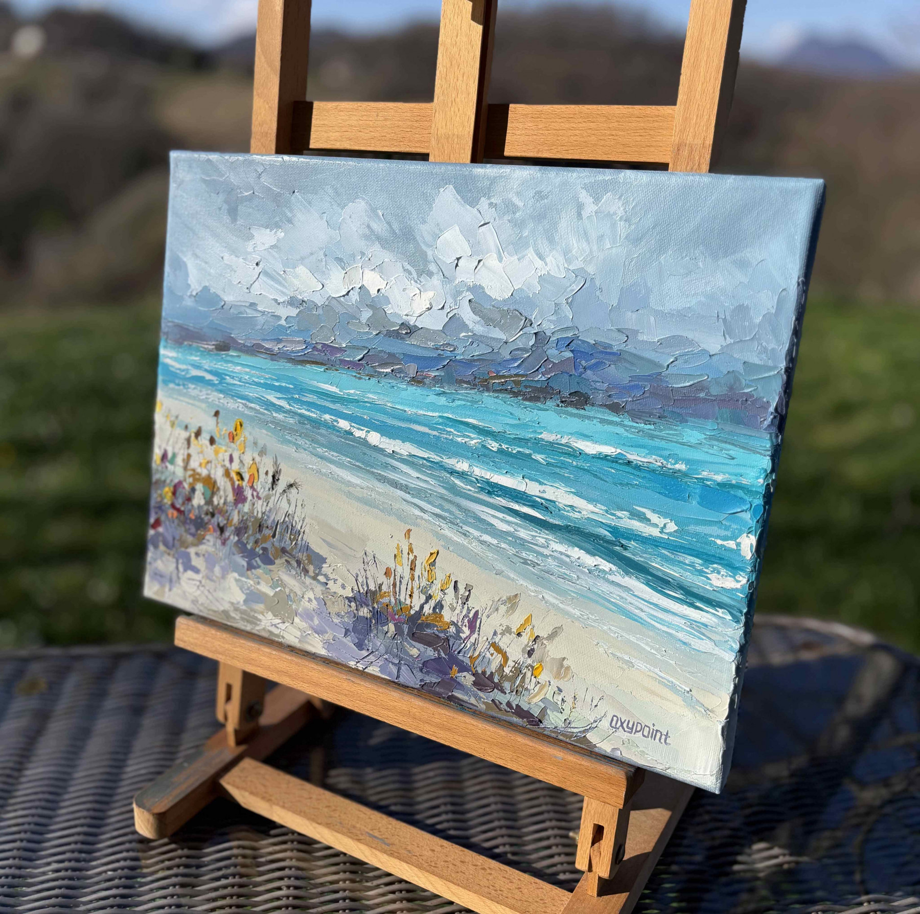 Oxypoint, Wild beach, painting - Artalistic online contemporary art buying and selling gallery