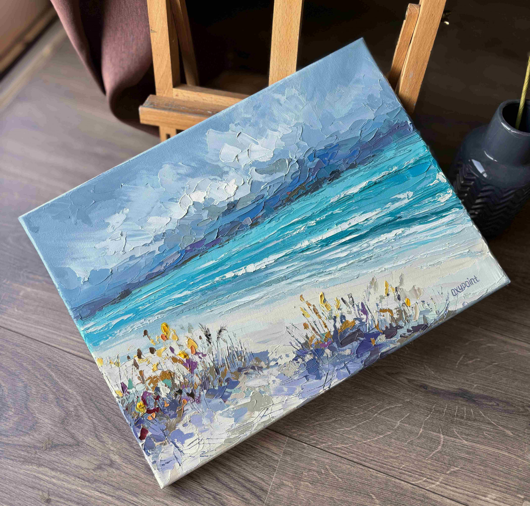 Oxypoint, Wild beach, painting - Artalistic online contemporary art buying and selling gallery