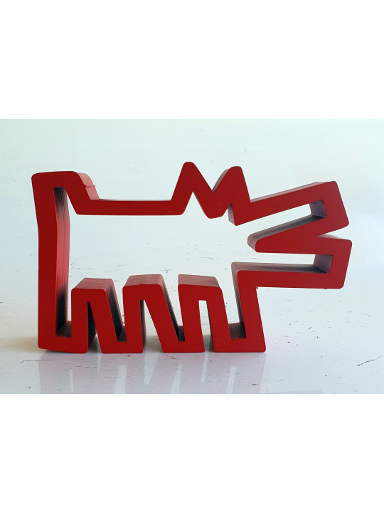 Mini chien rouge Haring