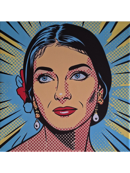 Maria Callas lichtenstein numeric ART