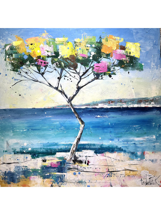 Mediterranean landscape expressionist abstract # 01
