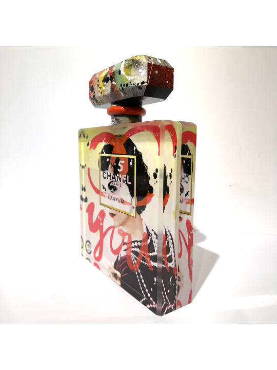 Flacon Chanel n°5, éternelle Coco, rouge