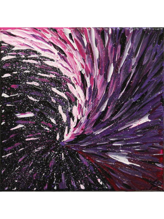Éruption rose violette