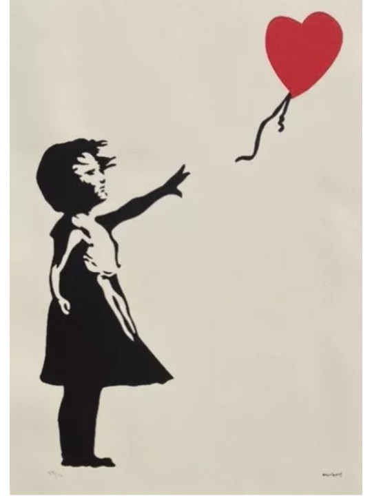 La fille au ballon. Version XXL