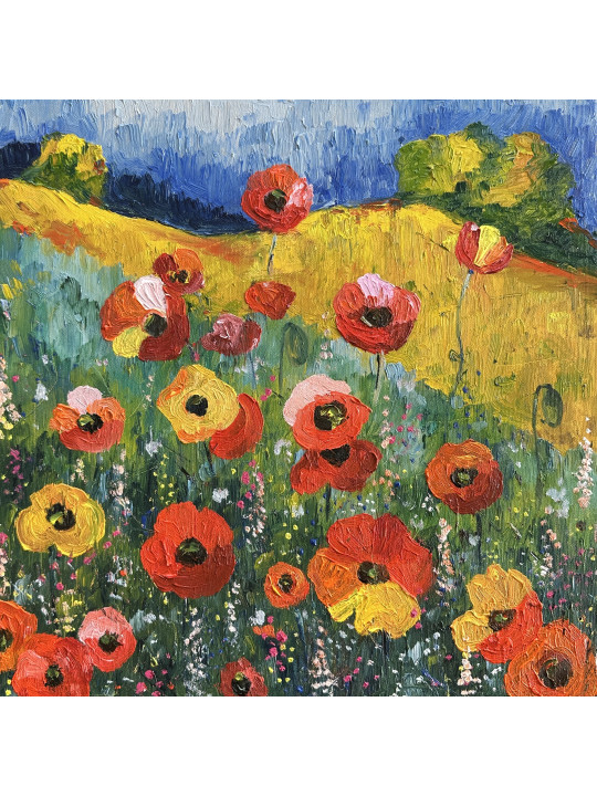Sunlit Poppies Bloom