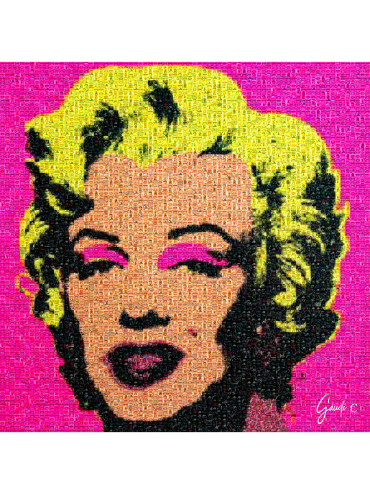 MARILYN Love mosaique Pop Art