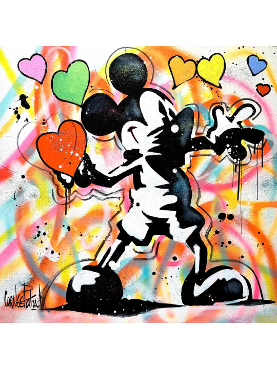 Mickey graffiti love