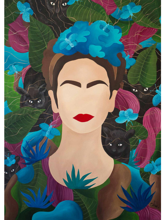 Faces and symbols - Frida Kahlo