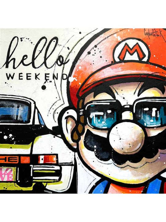 Weekend de super Mario avec sa Porsche