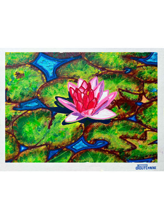 Monet for nothing - Nymphéa rose