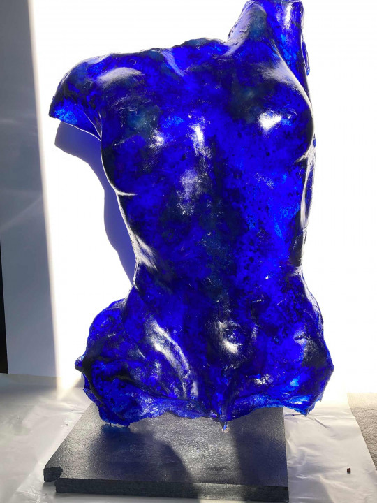 Buste de feMME BLEU