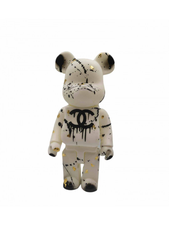 Contemporary Art - Resin sculpture - Bearbrick Chanel black - Vili