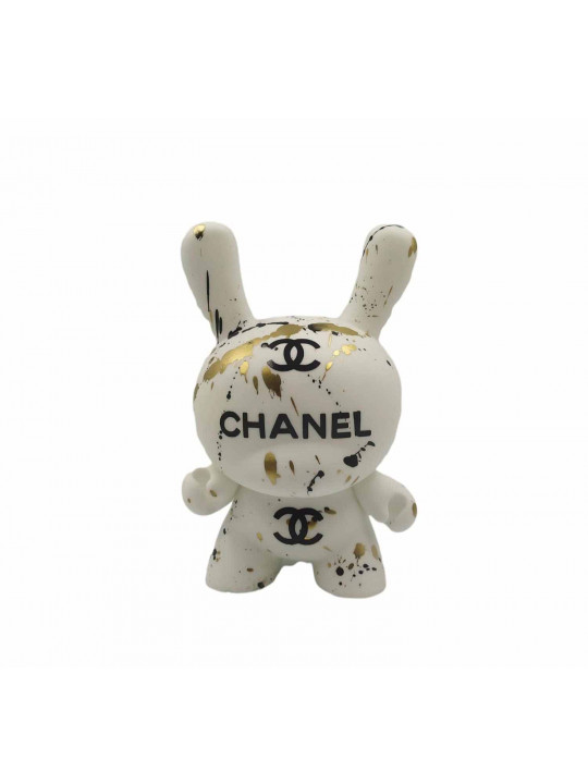 Contemporary Art - Mixed media on resin - Bearbrick Chanel Black - Vili