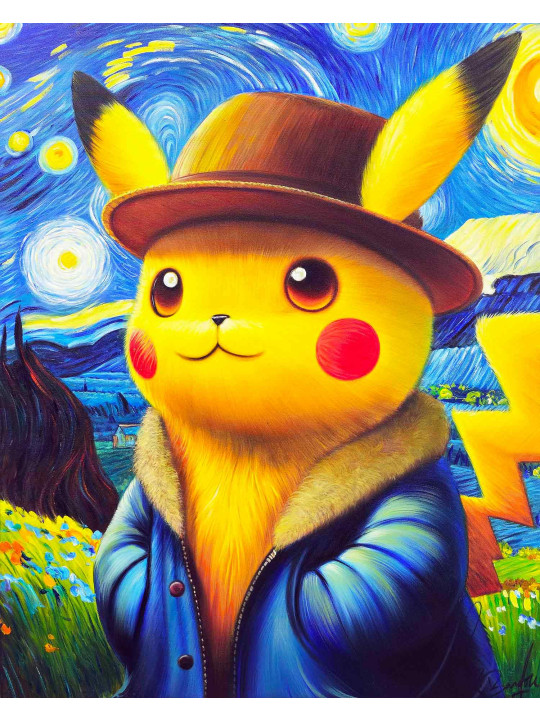 Pikachu Van Gogh