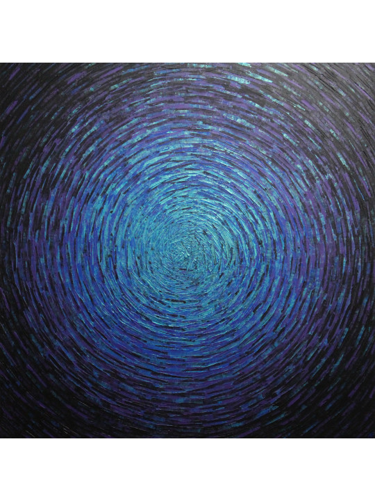 Vaste éclat bleu violet irisé