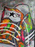 Henry Escobar, Converse All Star, painting - Artalistic online contemporary art buying and selling gallery